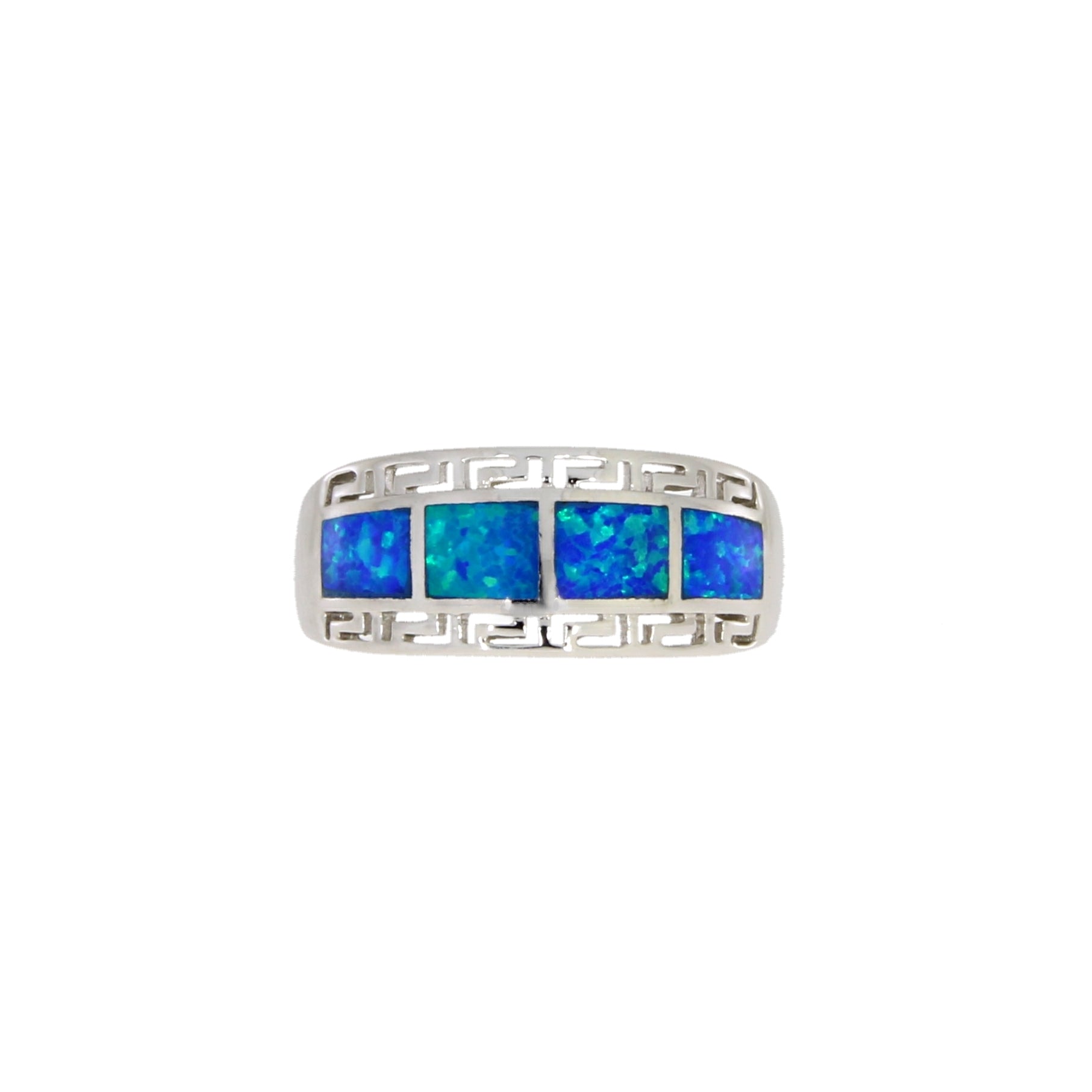 Natural Created Opal Ring Sterling Silver Bids.com