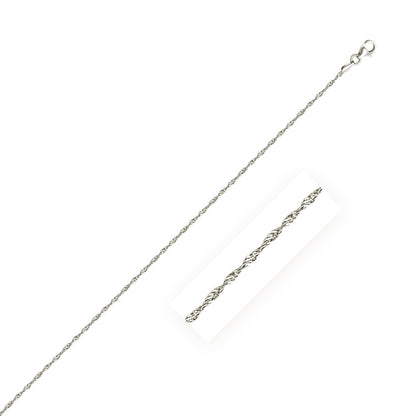 Sterling Silver 1.6mm Singapore Style Chain Bids.com