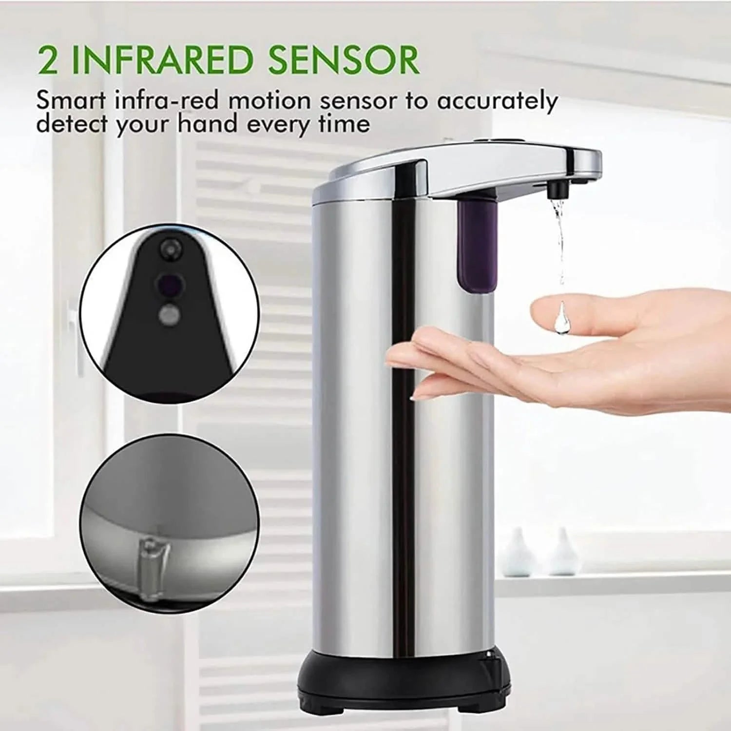 Stainless Steel Automatic Soap Dispenser DailySale