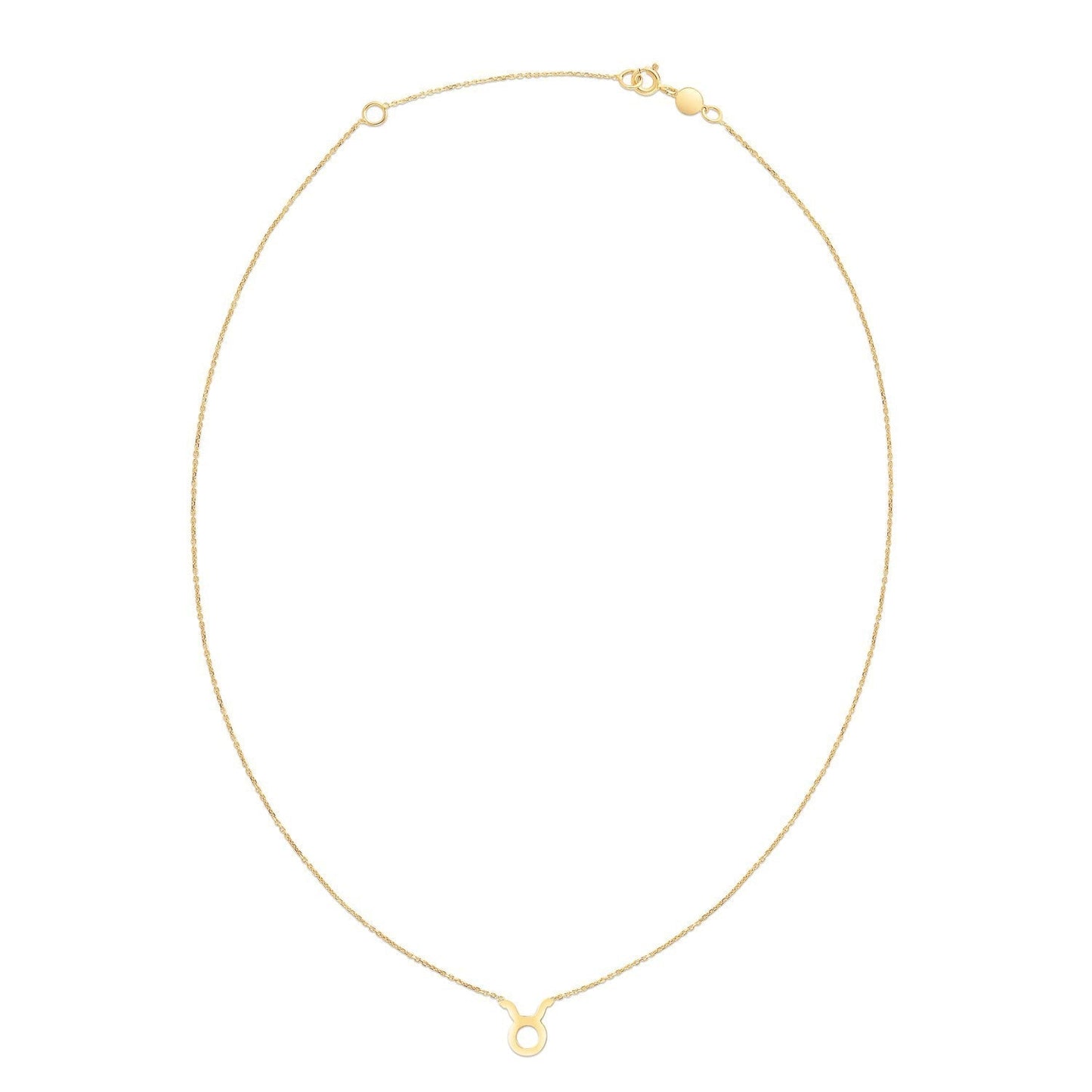 14K Yellow Gold Taurus Necklace Bids.com