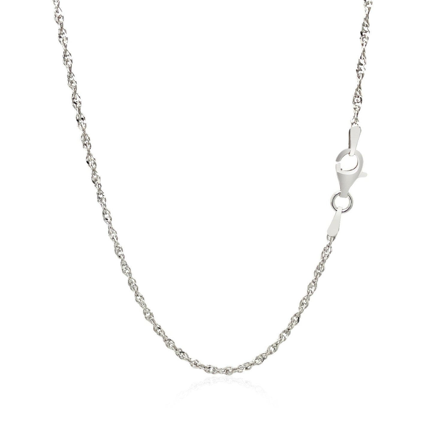 Sterling Silver 2.0mm Singapore Style Chain Bids.com