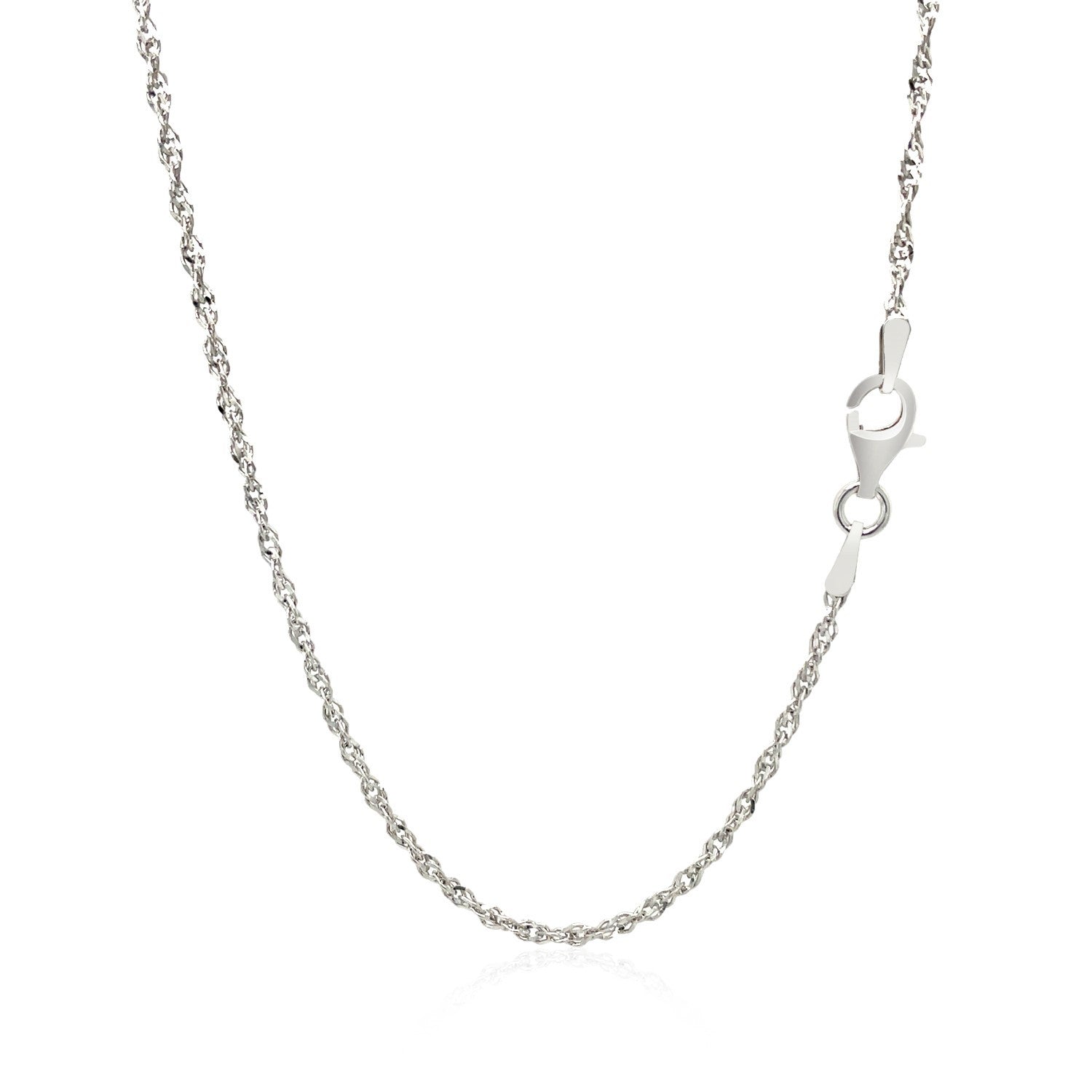 Sterling Silver 2.0mm Singapore Style Chain Bids.com