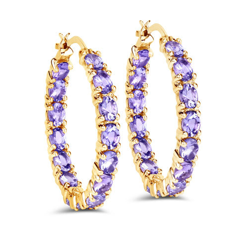 5.10 Carat Genuine Tanzanite .925 Sterling Silver Earrings Bids.com