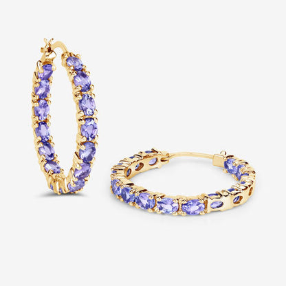 5.10 Carat Genuine Tanzanite .925 Sterling Silver Earrings Bids.com