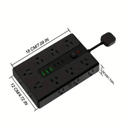 22-in-1 Multi-Functional Power Strip – 16 Sockets, 3 USB-A & 3 USB-C DailySale