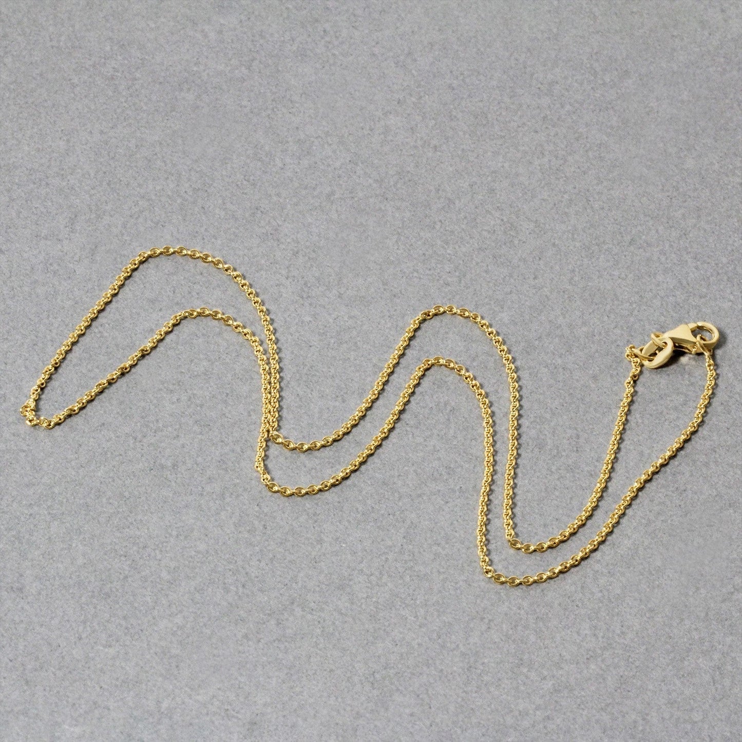 14k Yellow Gold Round Cable Link Chain 1.2mm Bids.com