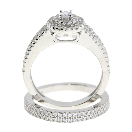 Natural Cubic Zirconia CZ SS Bridal Sterling Silver Bids.com