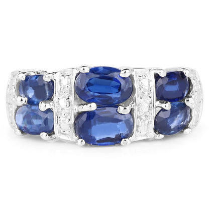 2.44 Carat Genuine Kyanite .925 Sterling Silver Ring Bids.com