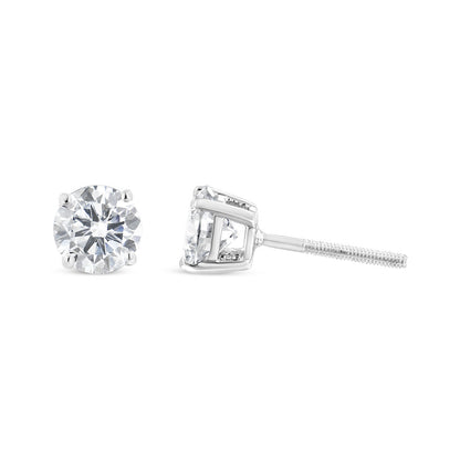 14K White Gold 5/8 Cttw Lab Grown Diamond 4-Prong Classic Stud Earrings (F-G Color, VS2-SI1 Clarity) Bids.com