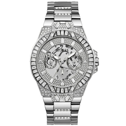Guess Men's Trend Silver Tone Multi-function Bids.com