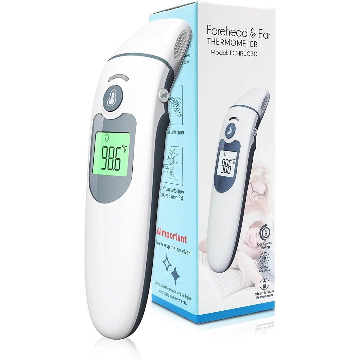 Ear Forehead Digital Infrared Thermometer - FC-IR1030 DailySale