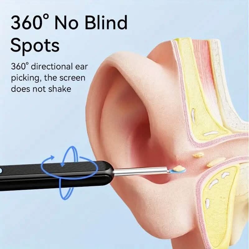 Ear Wax Removal Kit with Camera, Light and 6 Ear Spoons DailySale