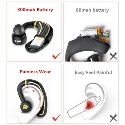 Earhook Business Earphone with Mic DailySale