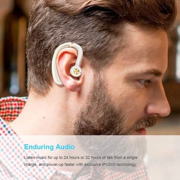 Earhook Business Earphone with Mic DailySale