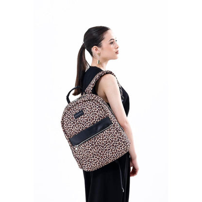 Earthy Leopard 13-14 inch MacBook / Laptop Backpack Mizuri Leather
