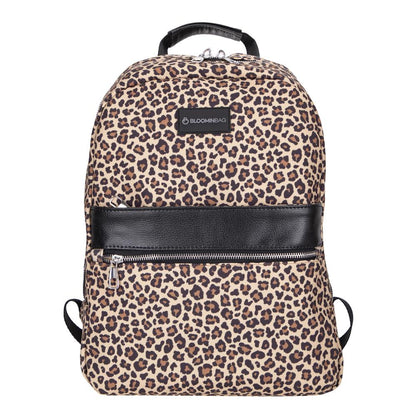 Earthy Leopard 13-14 inch MacBook / Laptop Backpack Mizuri Leather