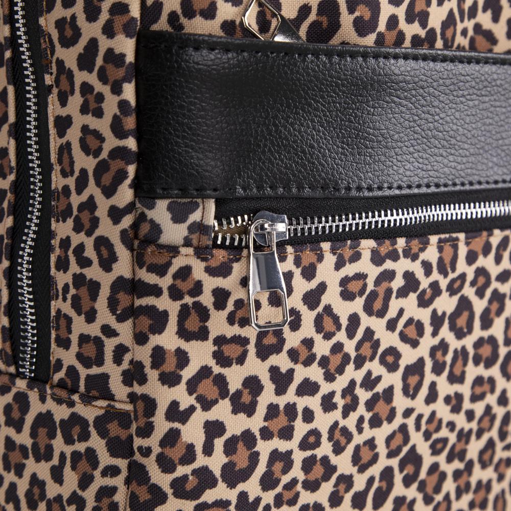 Earthy Leopard 13-14 inch MacBook / Laptop Backpack Mizuri Leather