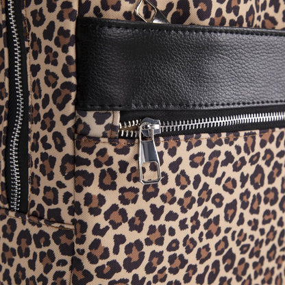 Earthy Leopard 13-14 inch MacBook / Laptop Backpack Mizuri Leather