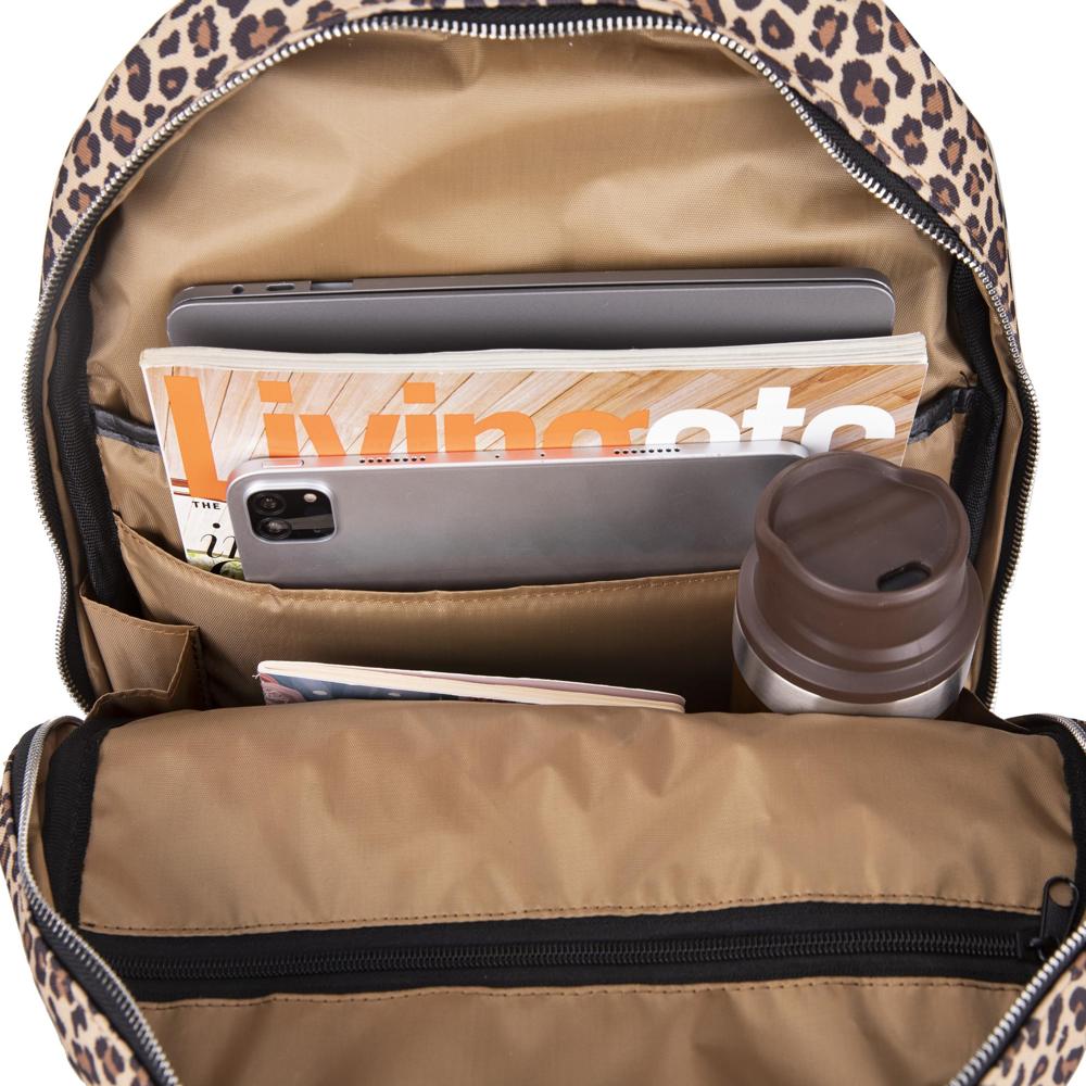 Earthy Leopard 13-14 inch MacBook / Laptop Backpack Mizuri Leather