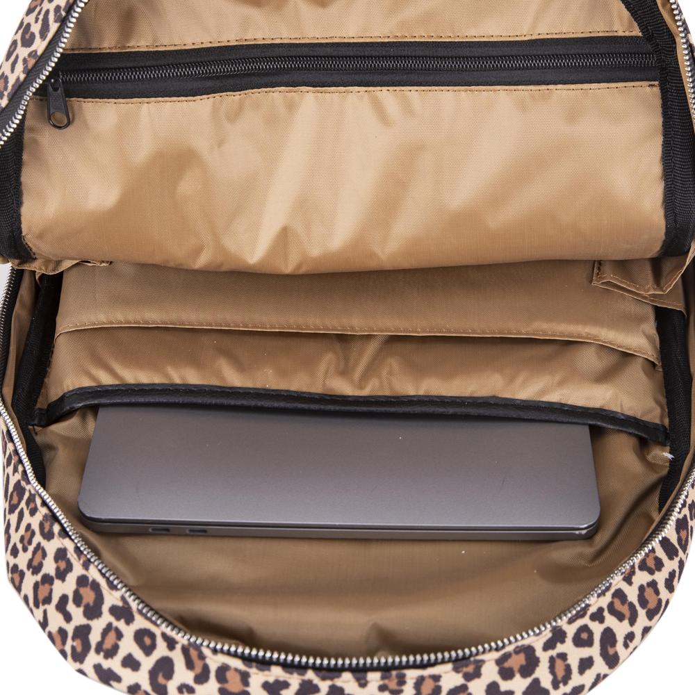 Earthy Leopard 13-14 inch MacBook / Laptop Backpack Mizuri Leather