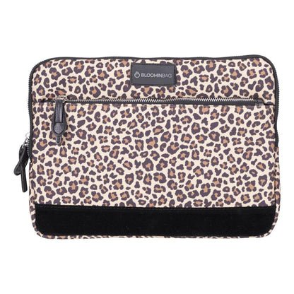 Earthy Leopard 14 inch Laptop / MacBook Sleeve Mizuri Leather