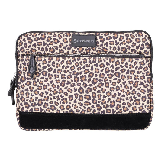 Earthy Leopard 14 inch Laptop / MacBook Sleeve Mizuri Leather