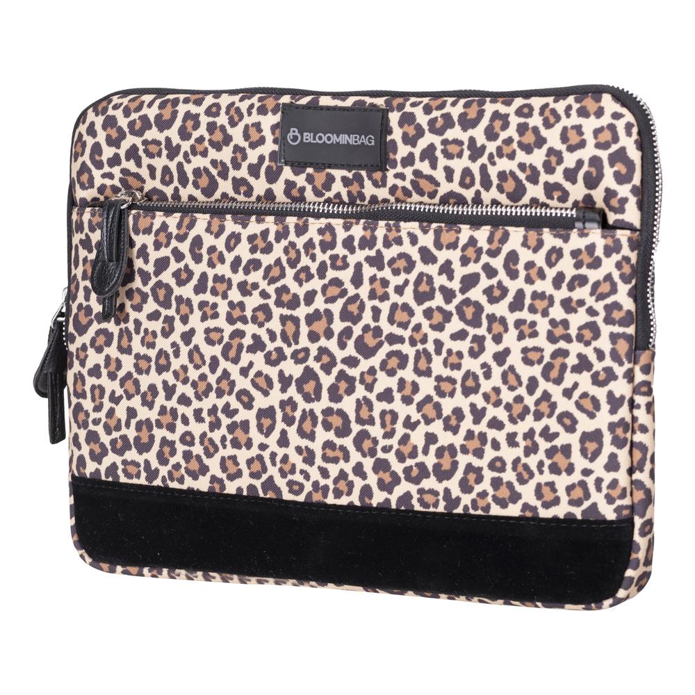 Earthy Leopard 14 inch Laptop / MacBook Sleeve Mizuri Leather