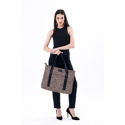 Earthy Leopard Tote Bag Mizuri Leather