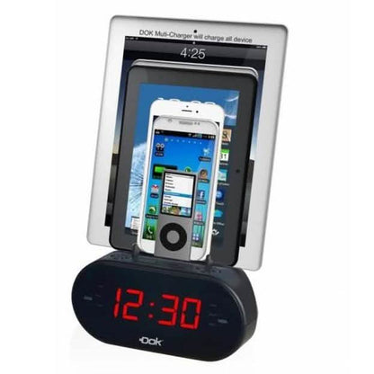 Easy Dok Alarm Clock with Universal Smart Phone Cradle DailySale
