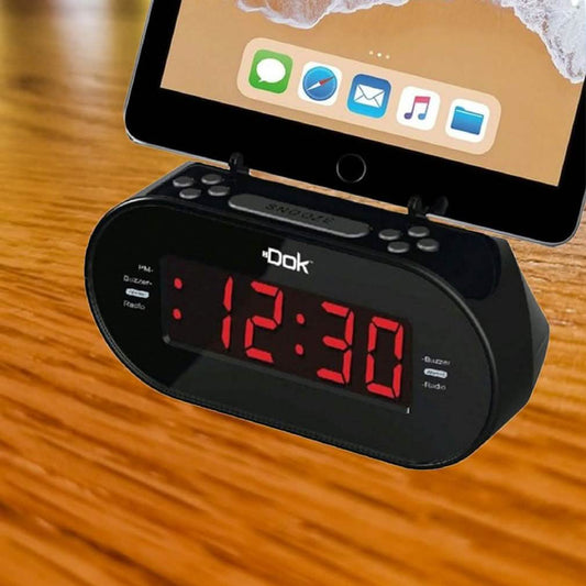 Easy Dok Alarm Clock with Universal Smart Phone Cradle DailySale