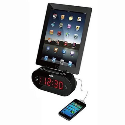 Easy Dok Alarm Clock with Universal Smart Phone Cradle DailySale