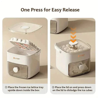 Easy-Release Silicone Ice Cube Tray with Storage DailySale