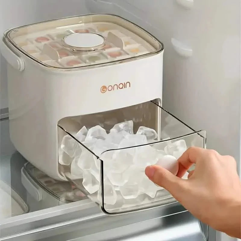 Easy-Release Silicone Ice Cube Tray with Storage DailySale