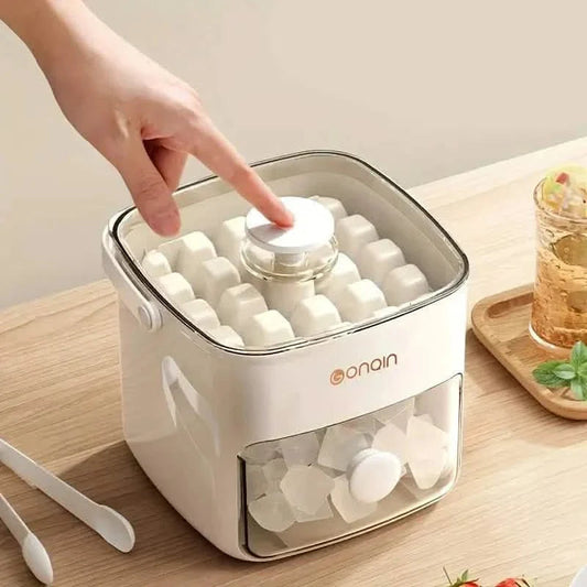 Easy-Release Silicone Ice Cube Tray with Storage DailySale
