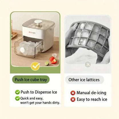 Easy-Release Silicone Ice Cube Tray with Storage DailySale