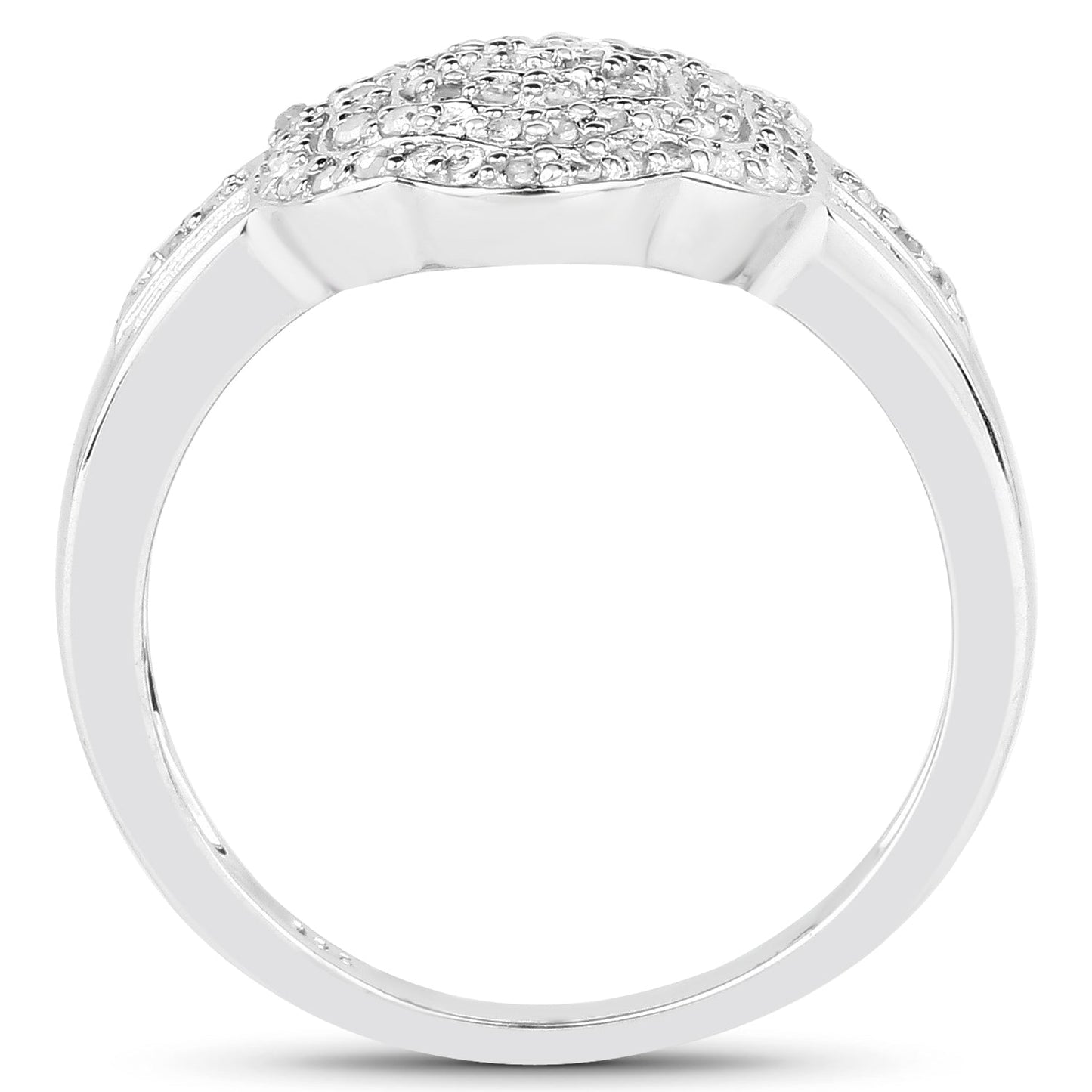 14K Yellow Gold Plated 0.29 Carat Genuine White Diamond .925 Sterling Silver Ring Bids.com
