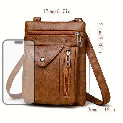 Women’s Vintage Leather Crossbody Bag DailySale