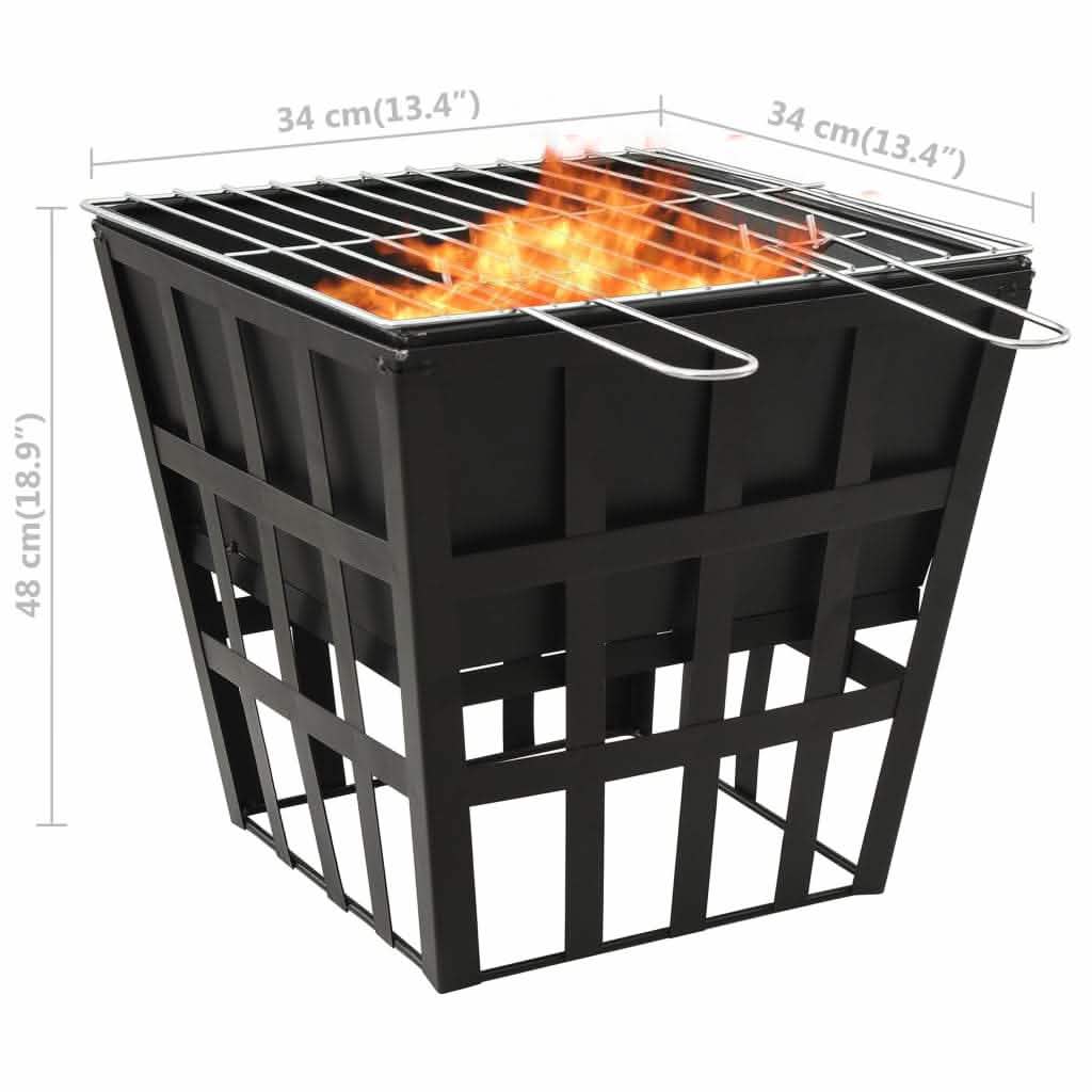 EBTOOLS 2-in-1 Steel Fire Pit and BBQ DailySale