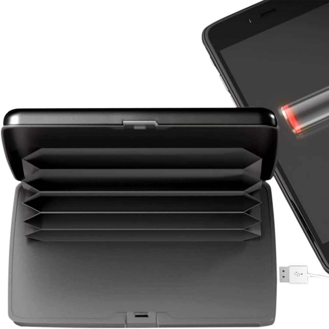 eCharge Wallet Deluxe Portable Power Bank and Credit Card Case DailySale