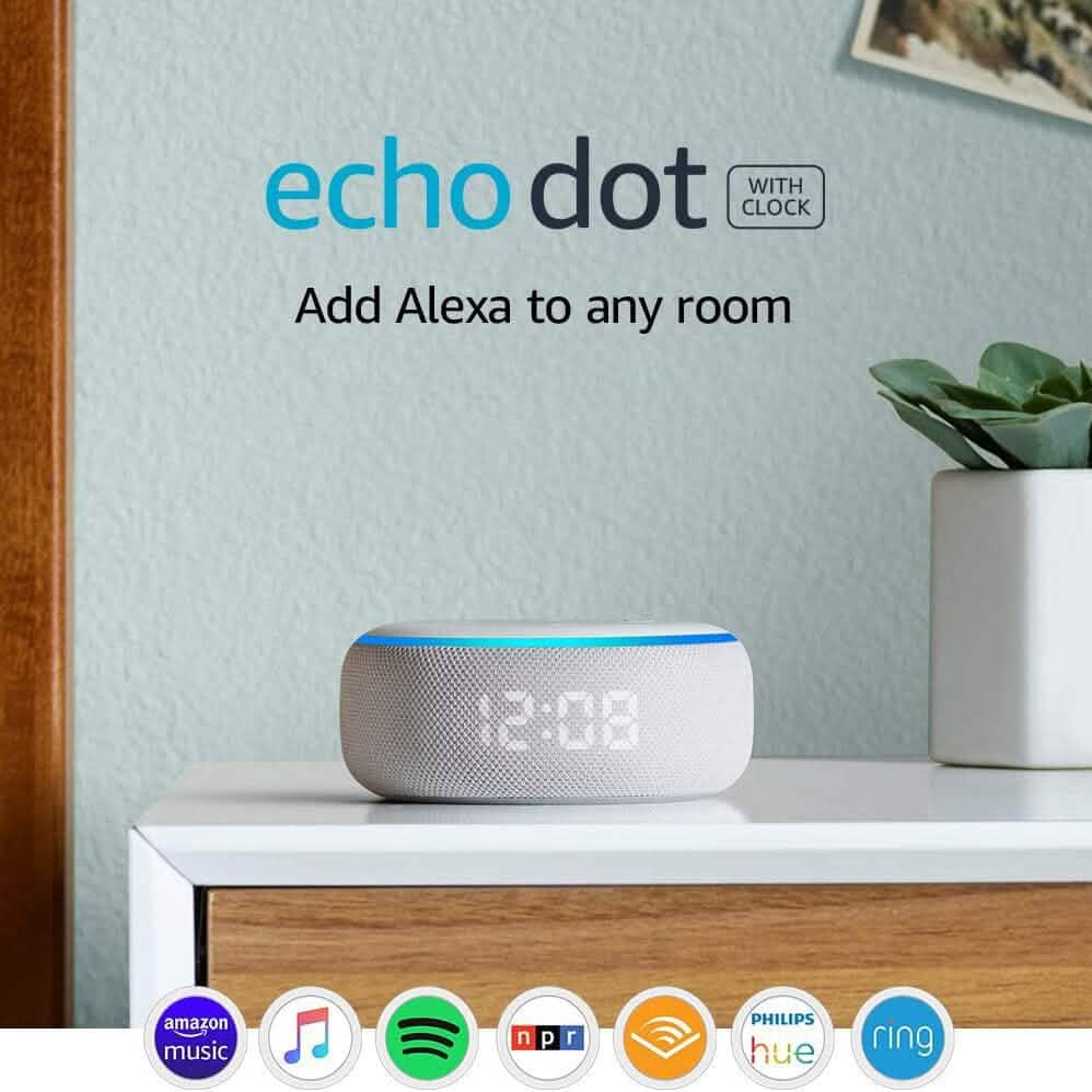 Echo Dot (3rd Gen) - Smart speaker with clock and Alexa  (Refurbished) DailySale