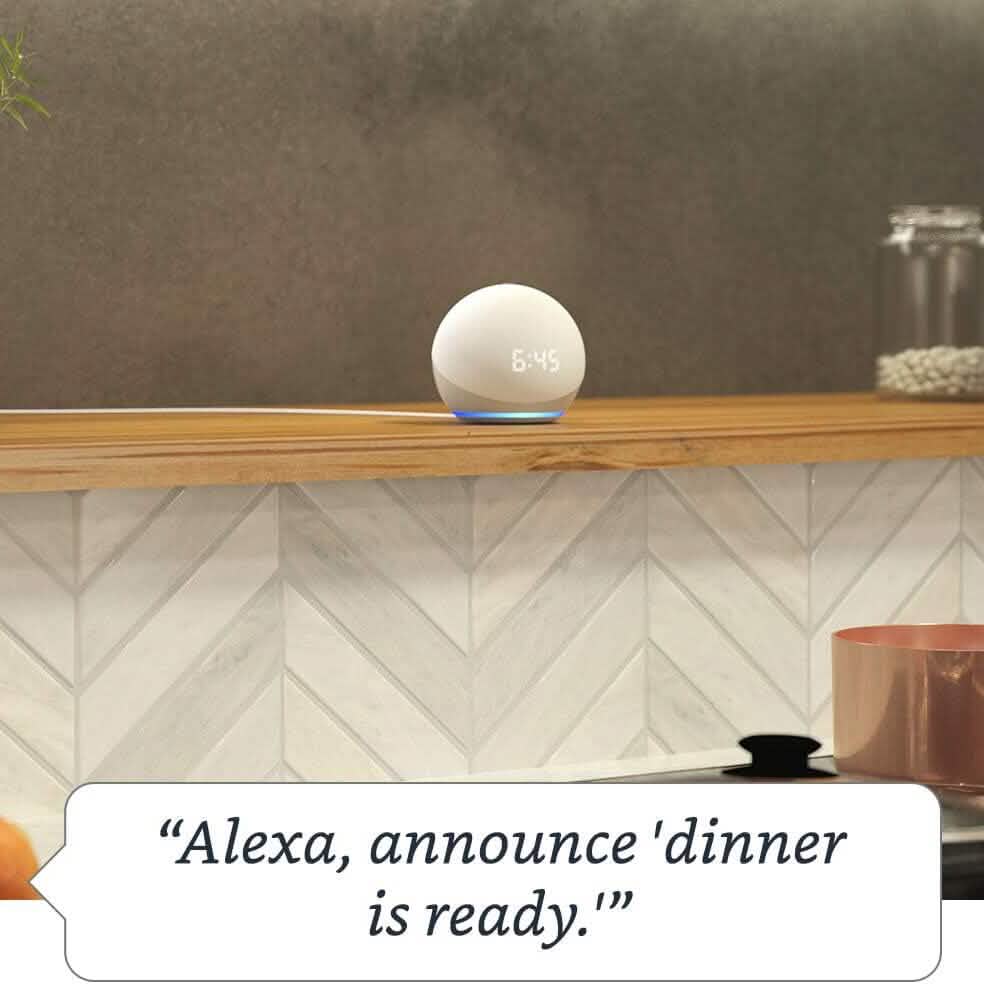 Echo Dot (4th Gen) | Smart Speaker With Clock and Alexa  (Refurbished) DailySale
