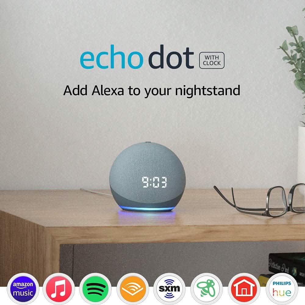 Amazon Echo Dot 4th Gen Smart speaker with clock and Alexa DailySale