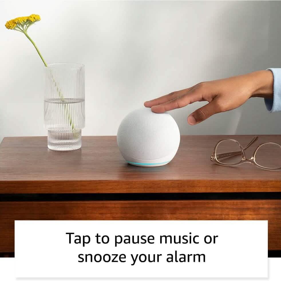 Echo Dot (5th Gen, 2022 Release) With Bigger Vibrant Sound, Helpful Routines and Alexa (Refurbished) DailySale