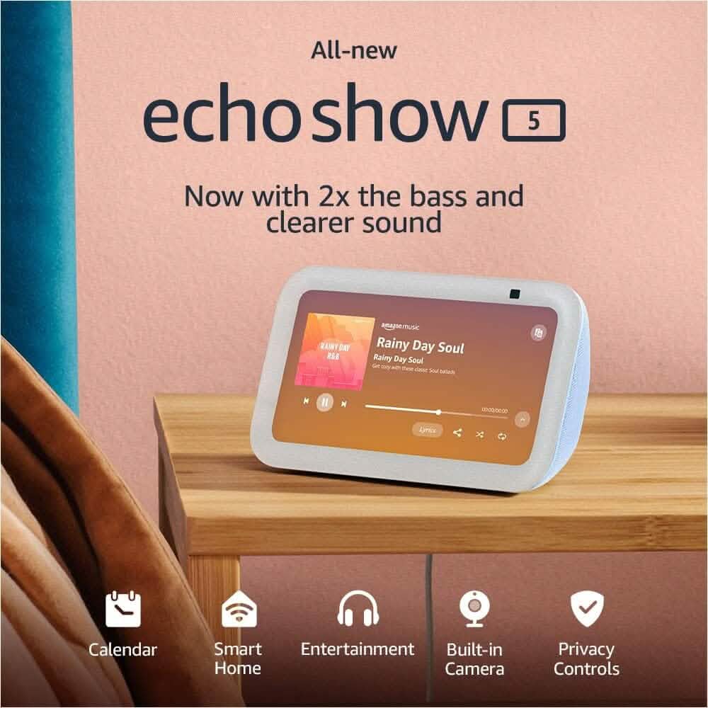 Echo Show 5 (3rd Gen, 2023 release)  (Refurbished) DailySale
