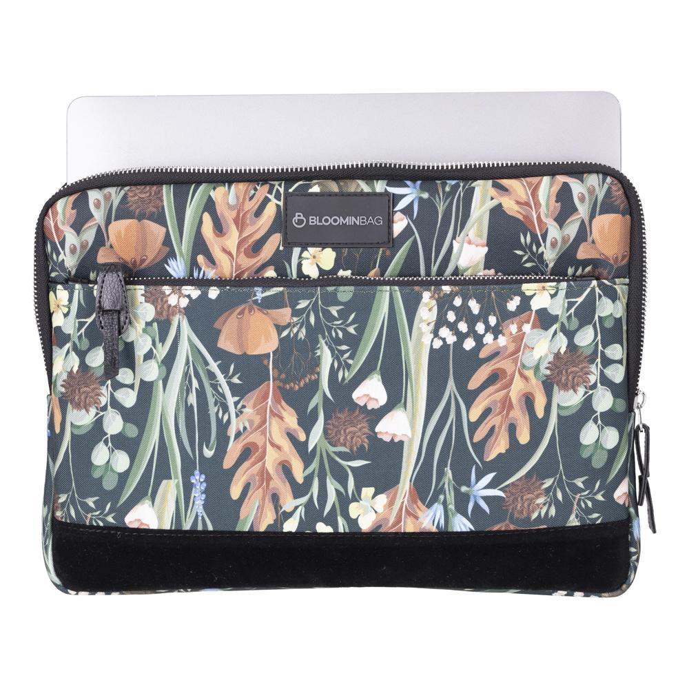 Eco Forest 14 inch Laptop / MacBook Sleeve Mizuri Leather