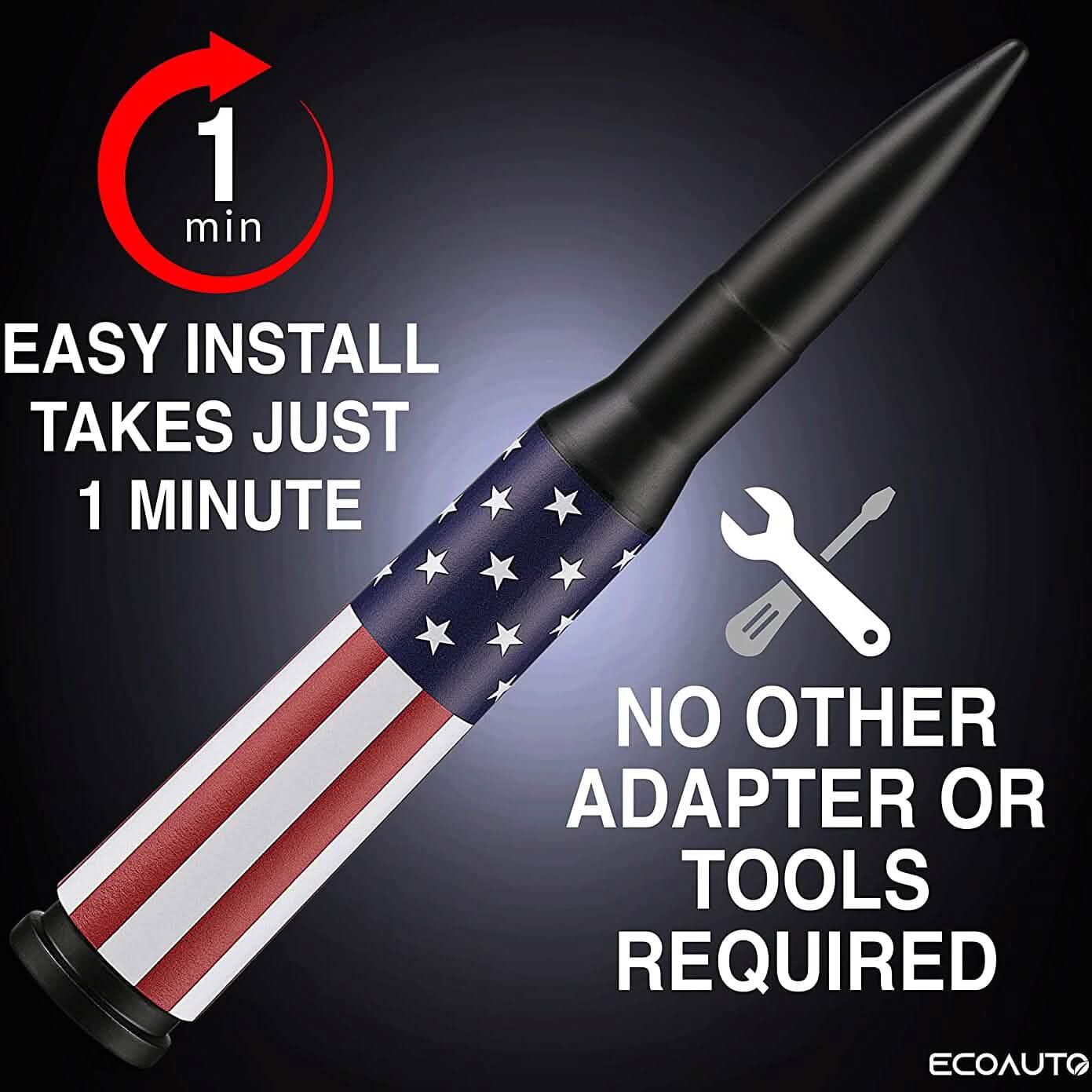 EcoAuto Badass Antenna Replacement for Dodge RAM and Ford F-Series DailySale