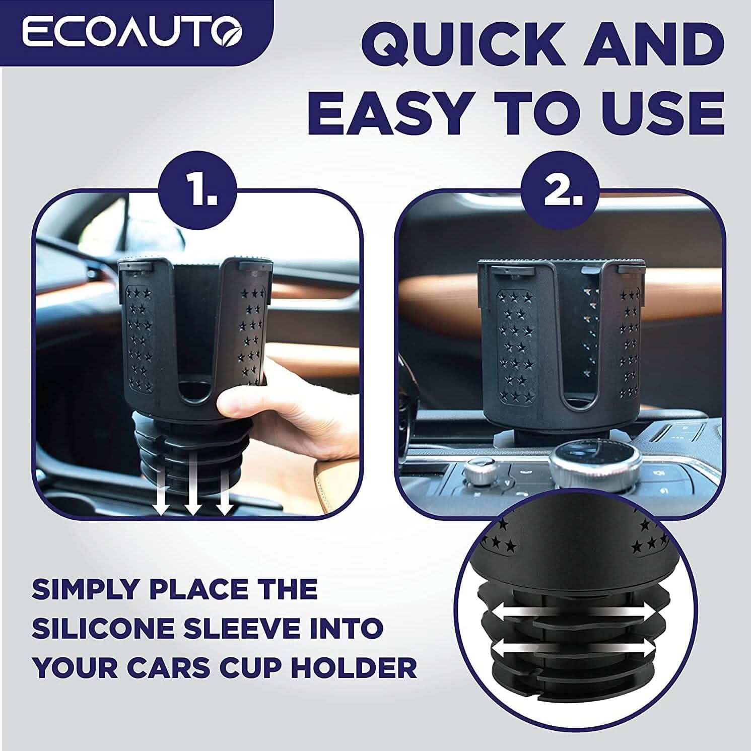 EcoAuto Cup Holder Expander for Car DailySale