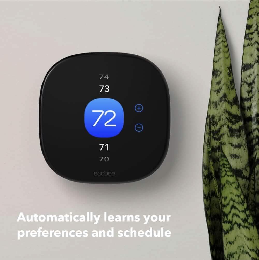 ecobee New Smart Thermostat Enhanced - Programmable Wifi Thermostat - Works with Siri, Alexa, Google Assistant - Energy Star Certified - Smart Home  (Refurbished) DailySale
