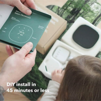 ecobee New Smart Thermostat Enhanced - Programmable Wifi Thermostat - Works with Siri, Alexa, Google Assistant - Energy Star Certified - Smart Home  (Refurbished) DailySale