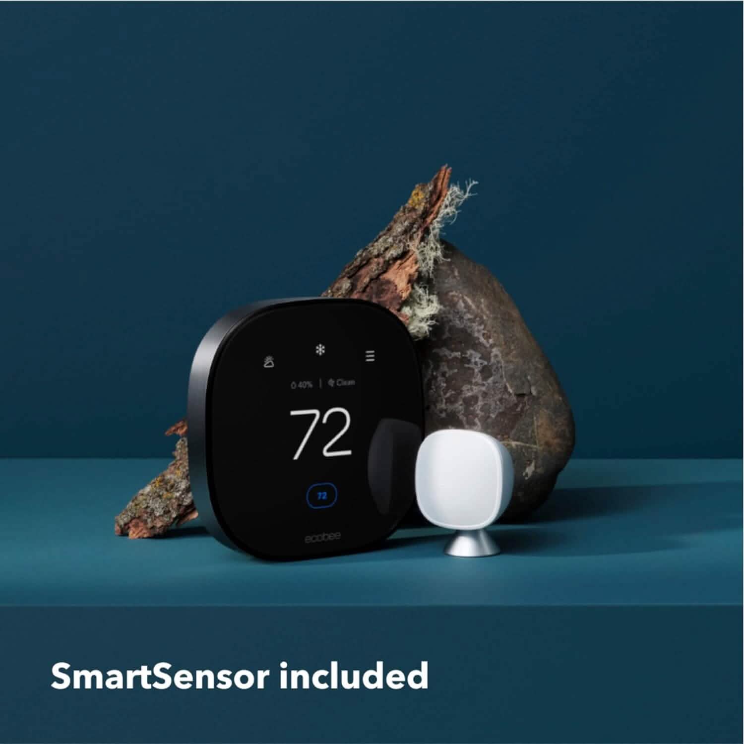 ecobee New Smart Thermostat Premium with Smart Sensor and Air Quality Monitor  (Refurbished) DailySale